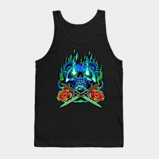 crossing skull Tank Top